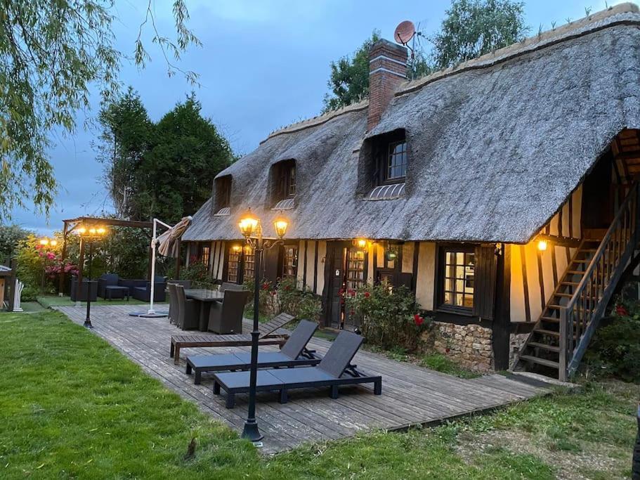 Chaumiere Familiale Weekend & Vacances Paisible Saint-Philbert-sur-Risle Экстерьер фото